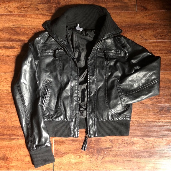 sparkle and fade leather jacket